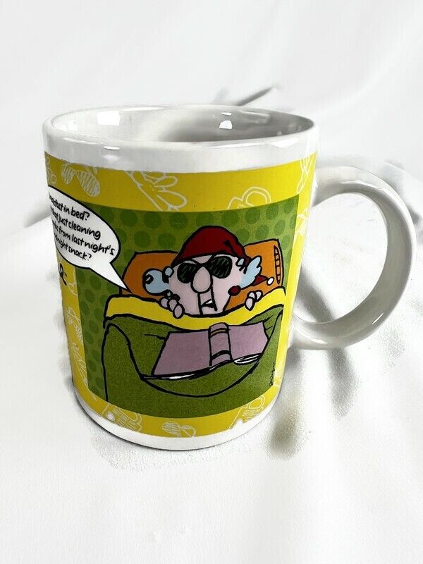 Hallmark Maxine Coffee Mug Cup Not Grouchy By Nature & Breakfast in Bed Funny 