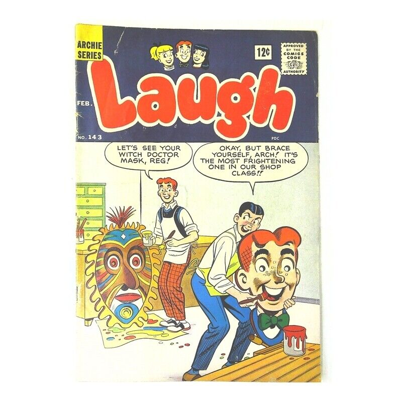 Laugh Comics #143 Archie comics VG+ Full description below [o\'