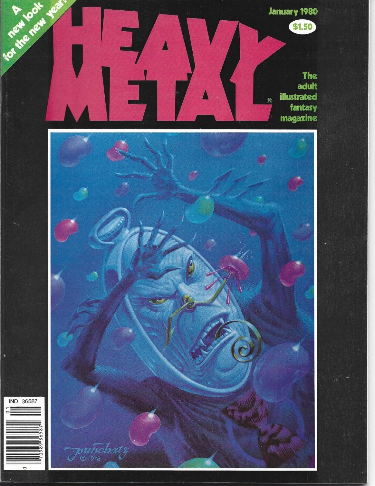 Heavy Metal magazine 1980 Lot January - November Set