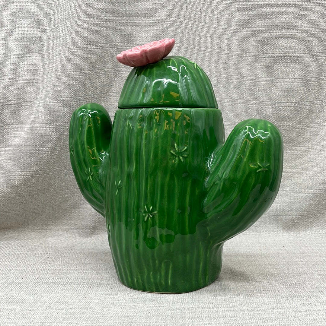 Vintage Treasure Craft Saguaro Cactus Cookie jar, 1980s