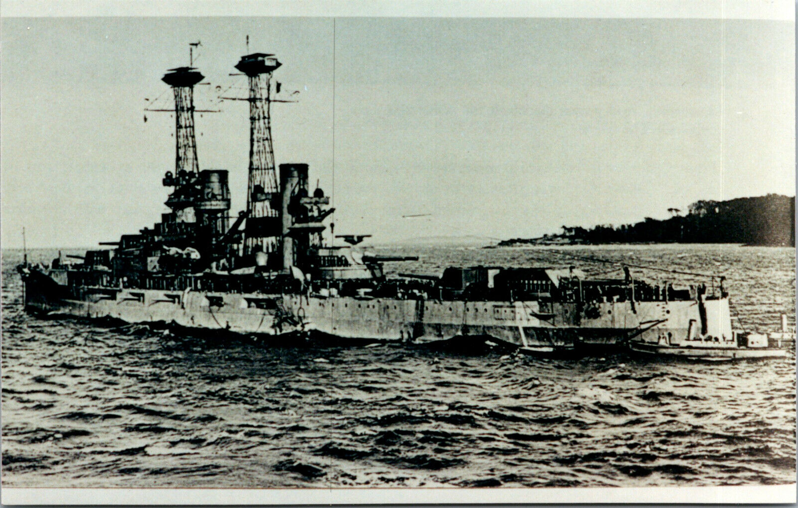 Vtg Battleship USS Deleware BB 28 US Navy RPPC Real Photo Postcard