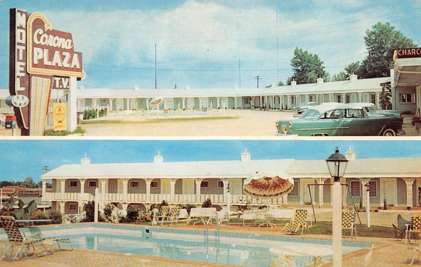 Corona Plaza Motel Corinth Mississippi Postcard 4230
