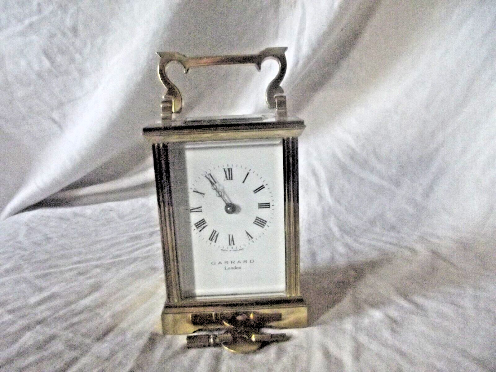 GARRARD of LONDON Lacquered Brass Case Carriage Timepiece