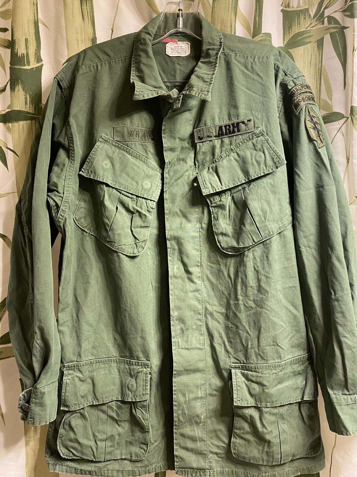 Vietnam Era Poplin OG-107 Special Forces Airborne Green Beret US Army Uniforms