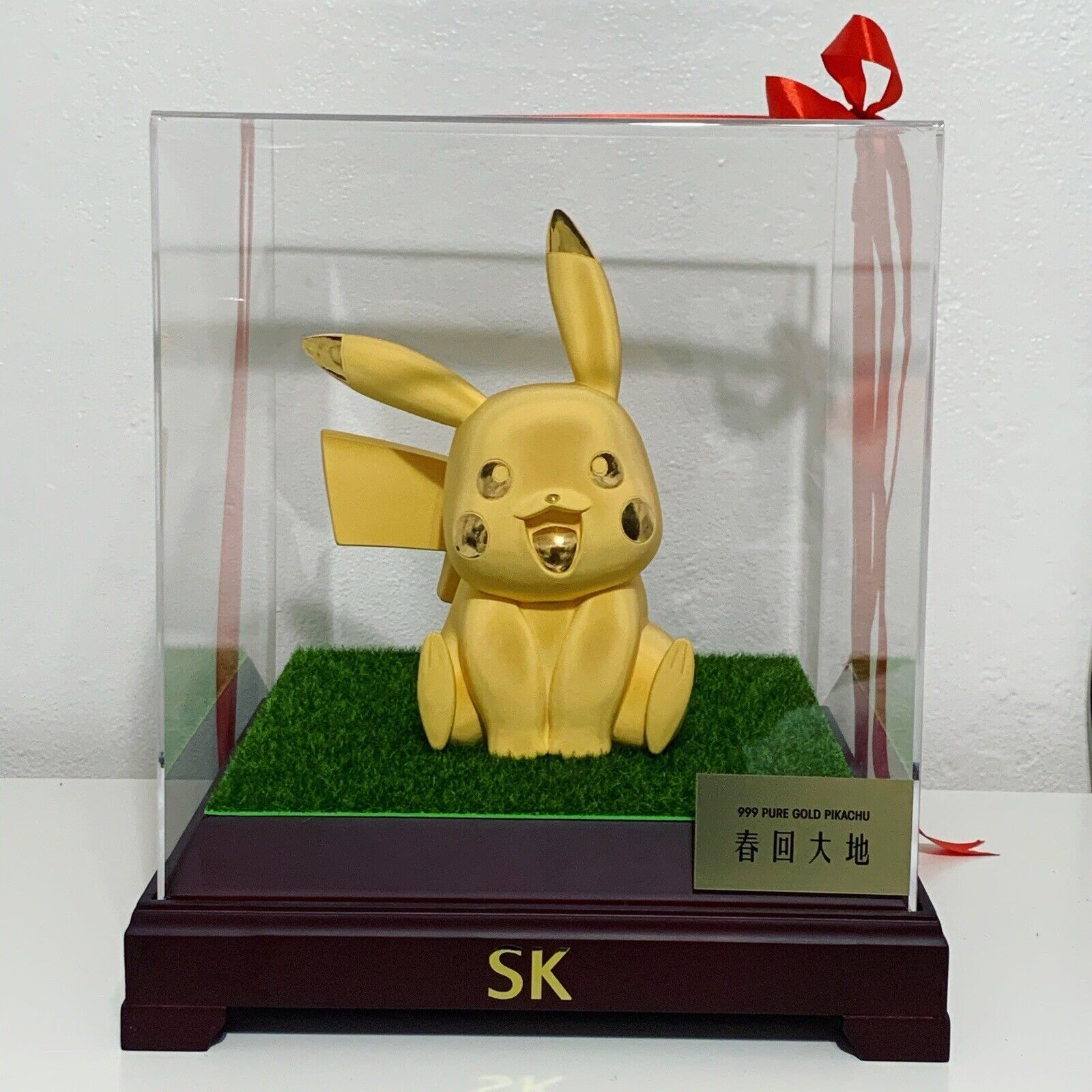 Pikachu 999 Pure Gold Pokemon Figure SK Jewellery