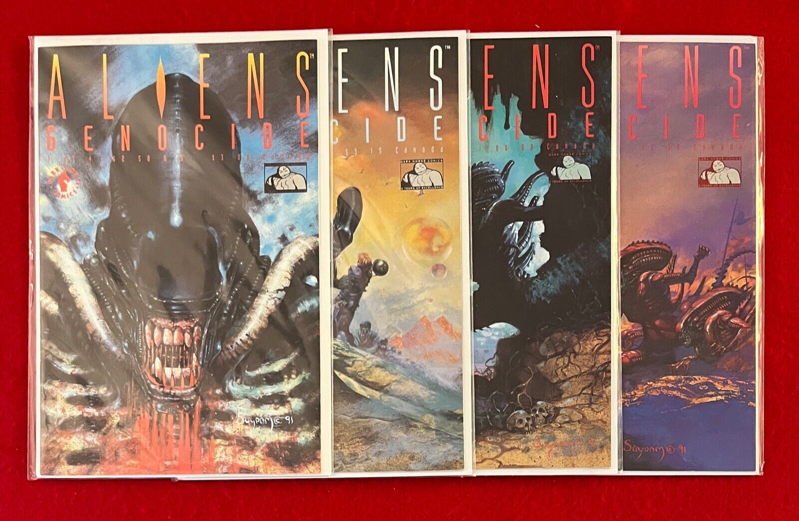 Dark Horse Comics Aliens: Genocide #1-4 Complete Set 1992 (VF-NM)