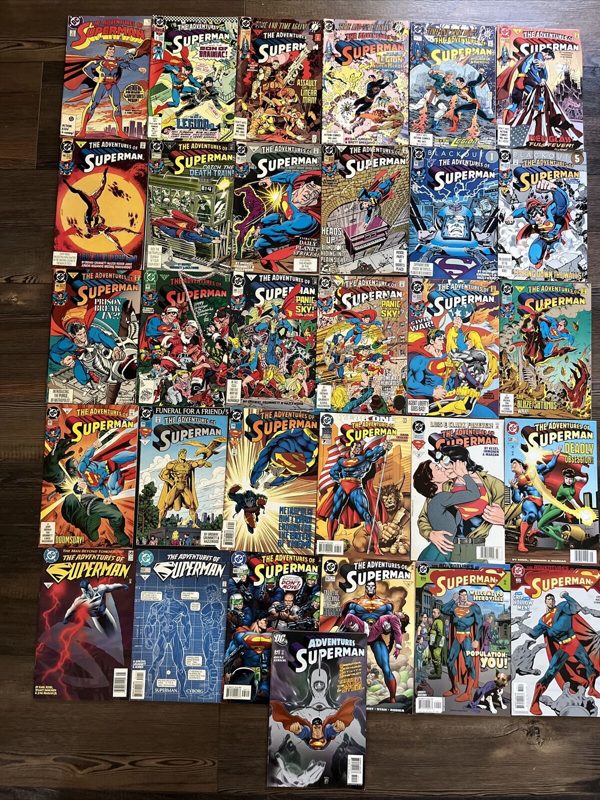 The Adventures Of Superman Comics Lot Of 31