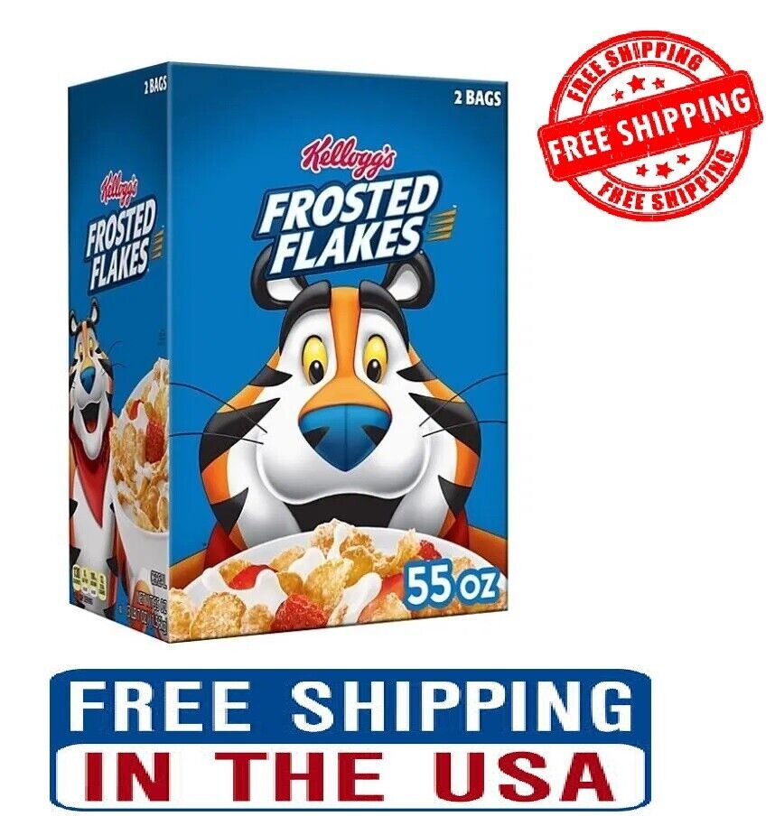 🔥Kellogg'S Frosted Flakes Cereal 55 Oz -FRESH  