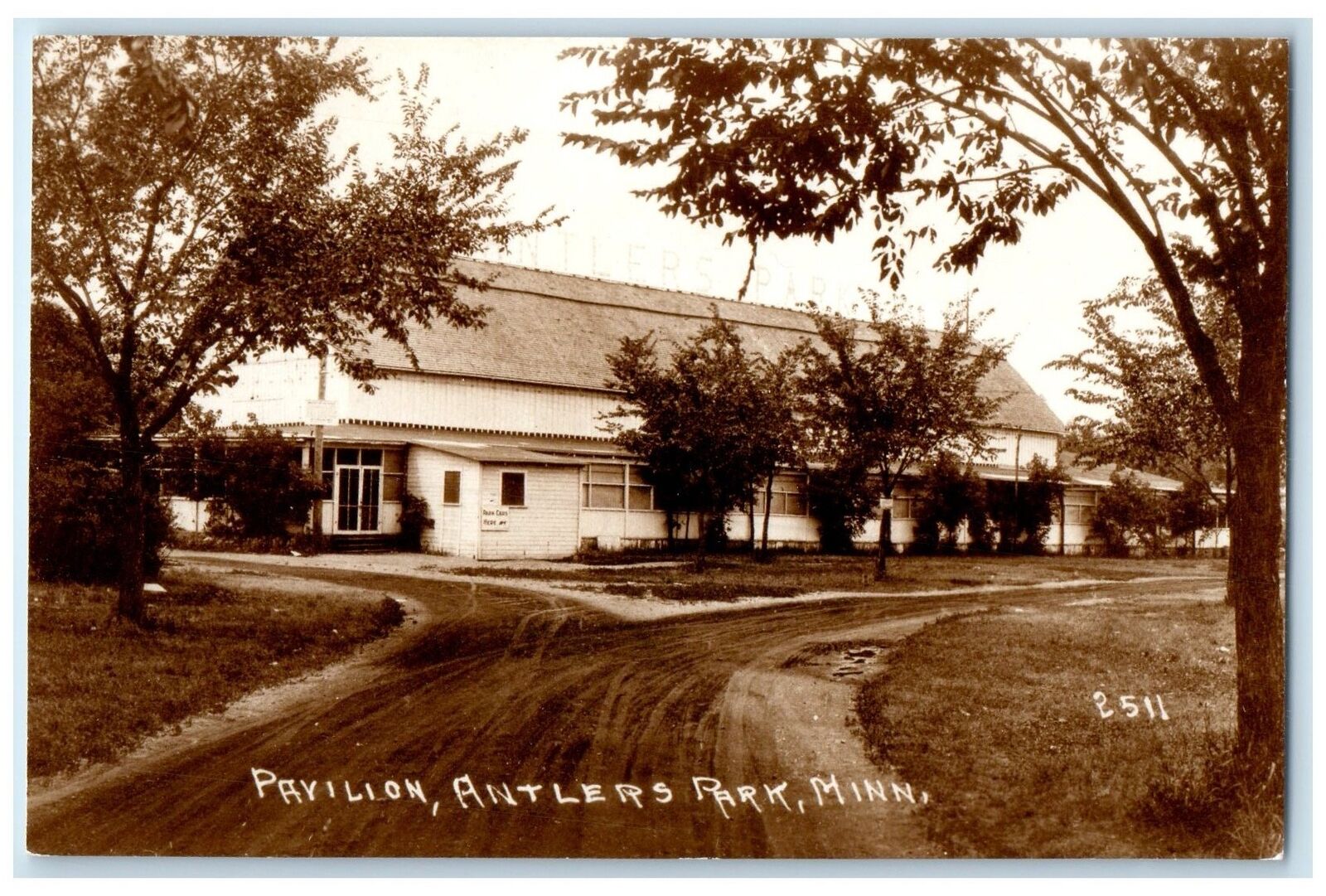 c1960's Pavilion Exterior Antlers Park Minnesota MN Unposted Vintage Postcard