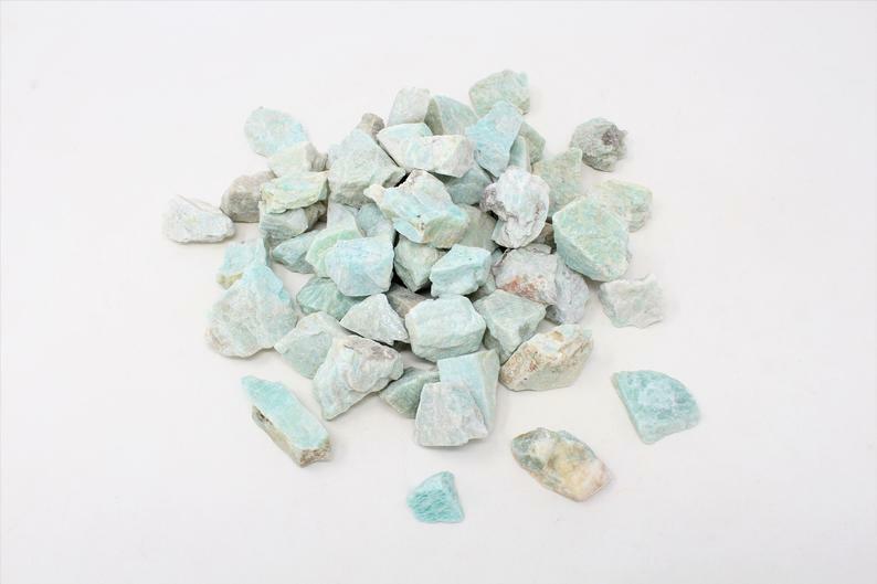 Rough Raw Amazonite Crystals Stones from Madagascar- High Grade A Quality