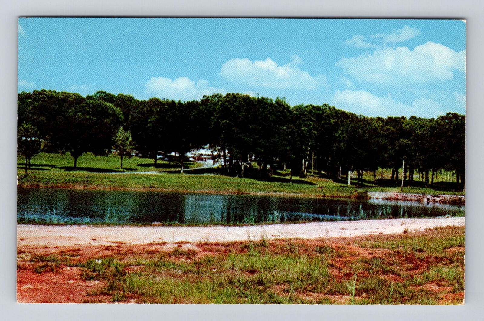 Monett MO-Missouri, Sportsmen\'s Lake, City Park, Vintage Souvenir Postcard