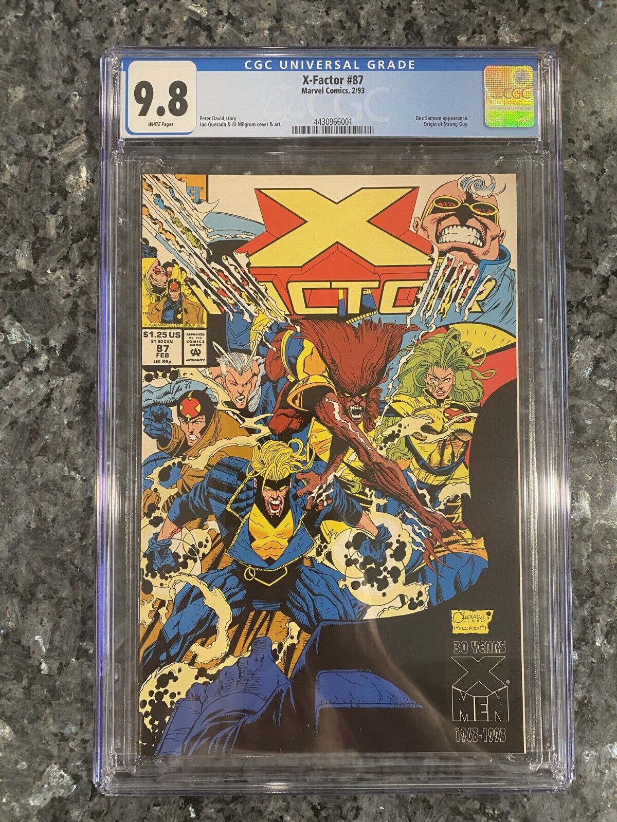 Psychological Depths: X-Factor #87- CGC 9.8 White Pages - X-Aminations Key Issue