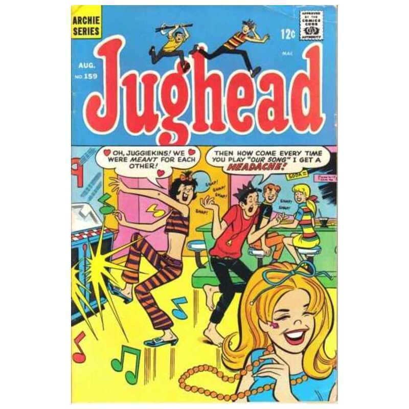 Jughead #159 1965 series Archie comics Fine Full description below [w