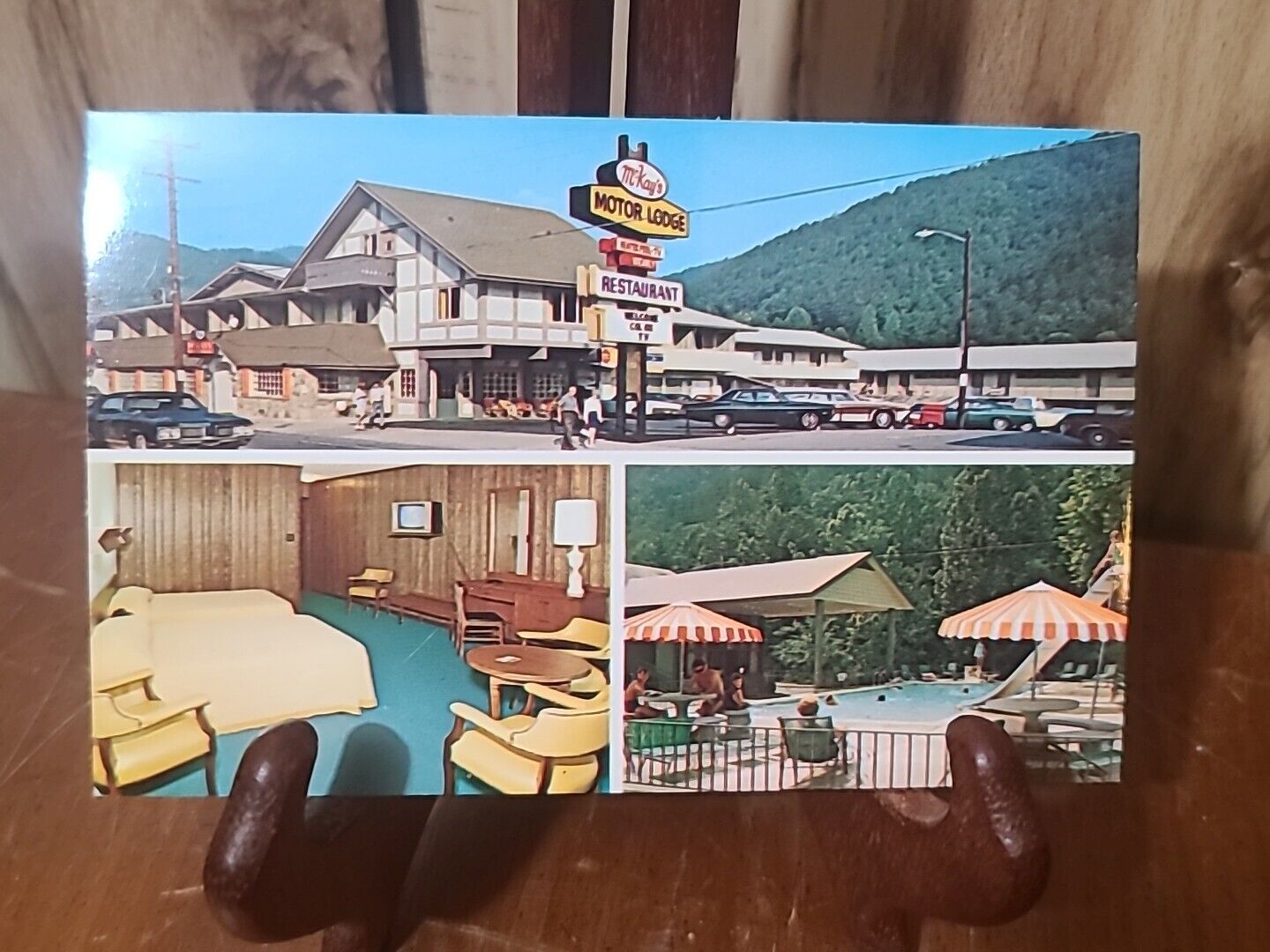 ✅Vintage Unused Postcard McKays Motor Lodge Gatlinburg Tennessee 