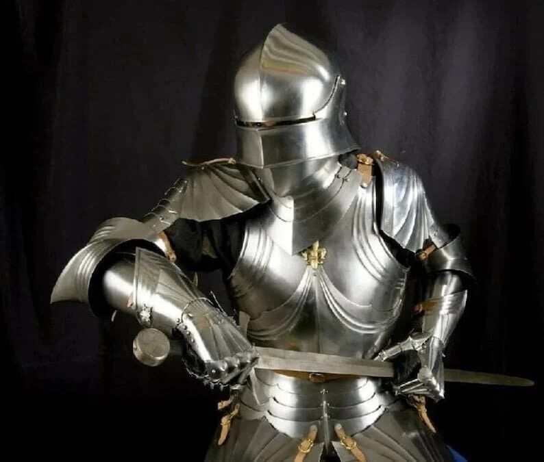 Medieval Larp Gothic Half Body Armor Suit Knight Full Armor Suit