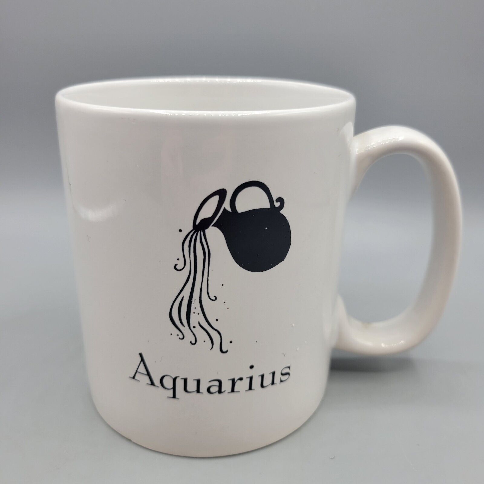 AQUARIUS zodiac White  Coffee Cup Porcelain Soup Coffee Tea Mug Cup 