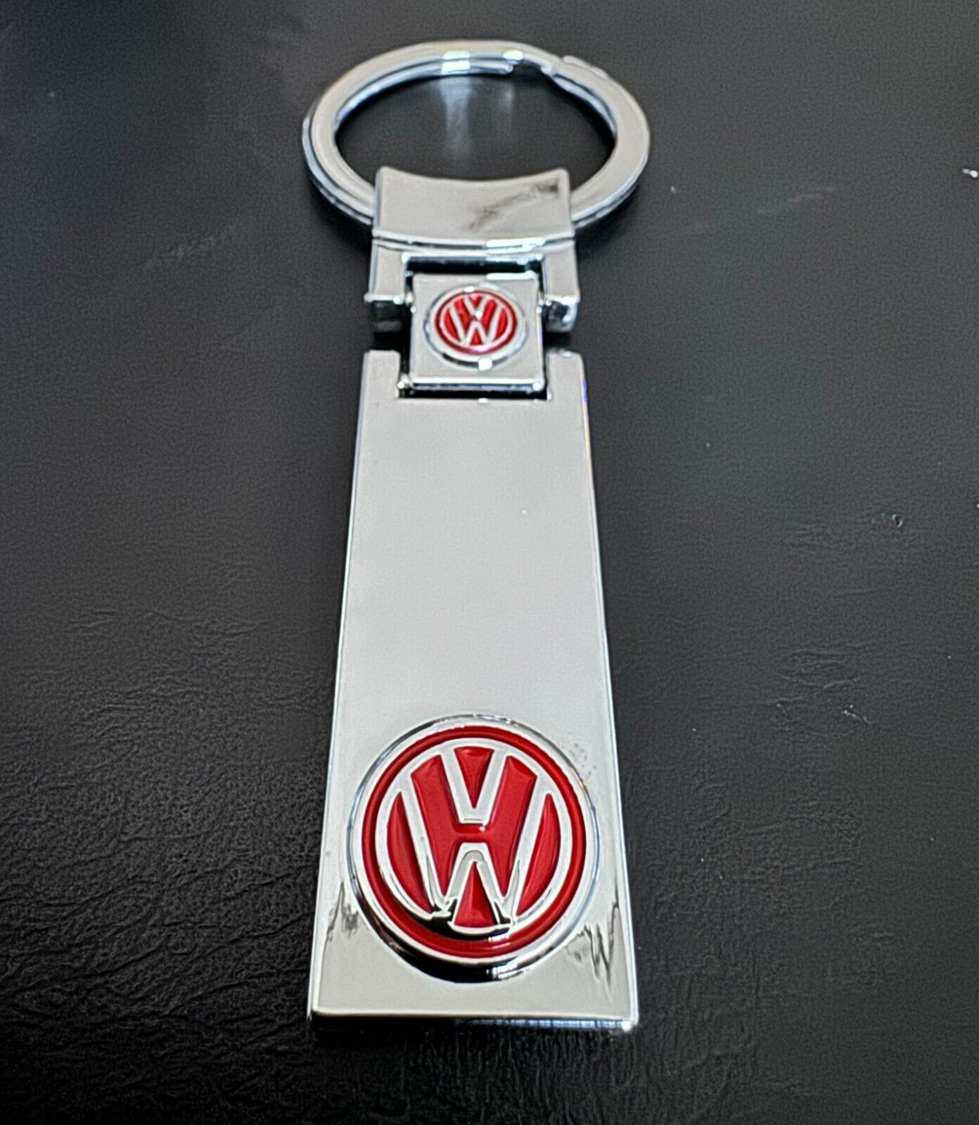Nicest Elegant VW Volkswagen Keychain Online - Sleek Mirror Finish , RED Logo