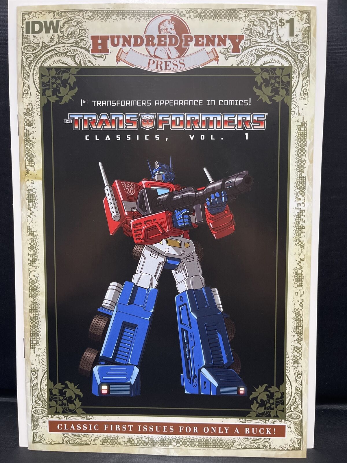2011 IDW Hundred Penny Press Transformers Classics #1 First Printing