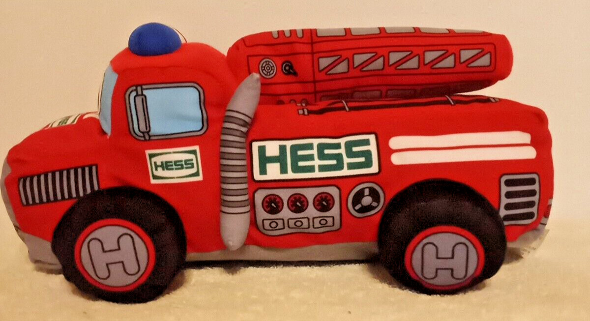 Hess Stuffed Plush My First Fire Engine Truck With Working Lights & Sound