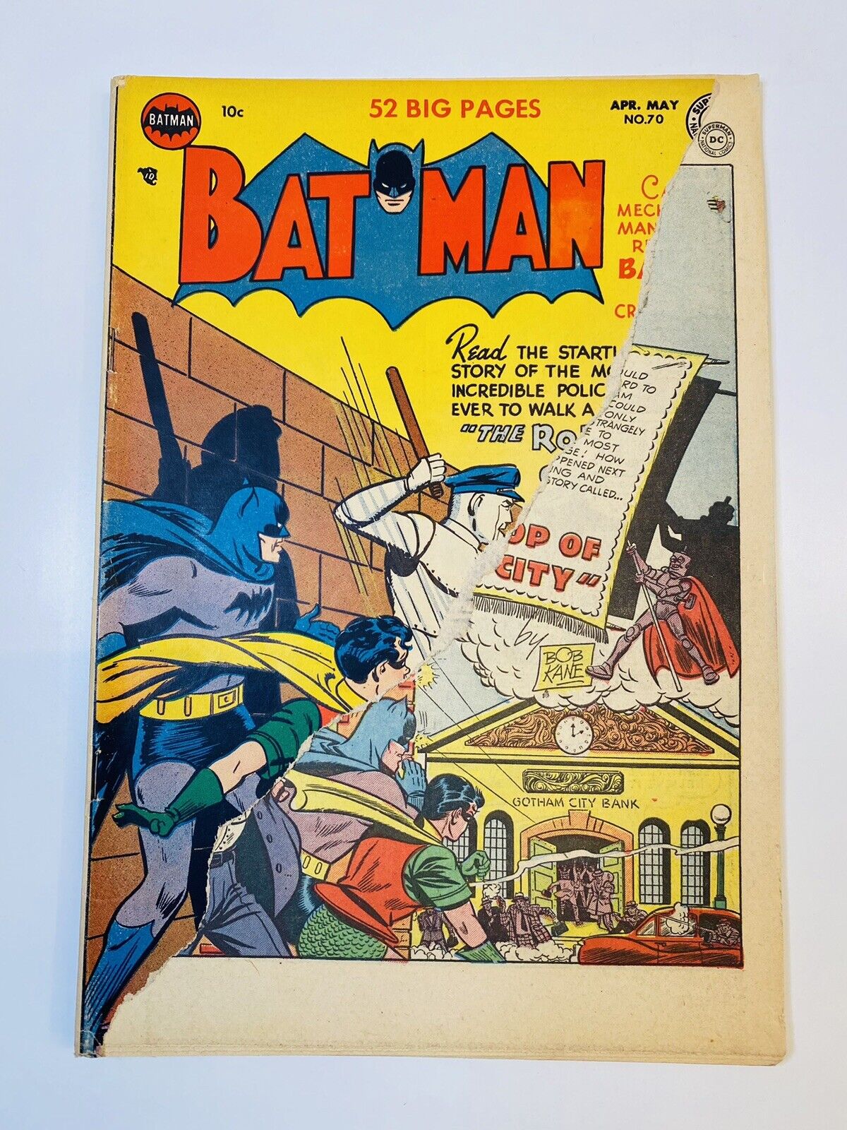 Batman #70  DC 1952 NEWSSTAND RTRN WAREHOUSE FIND UNRESTORED BEAUTY 1 PRINT