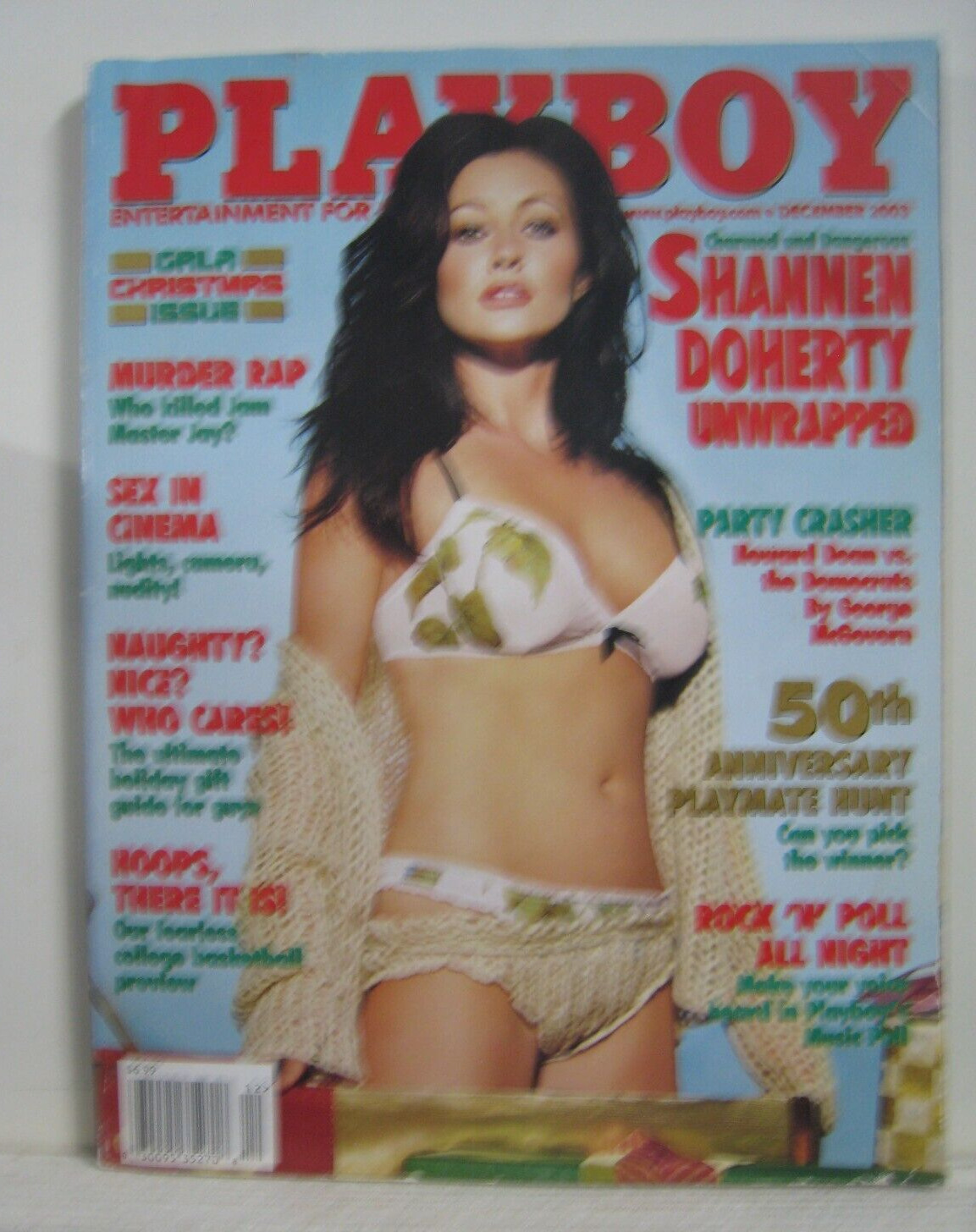 December 2003 Playboy Magazine - Shannen Doherty on Cover.