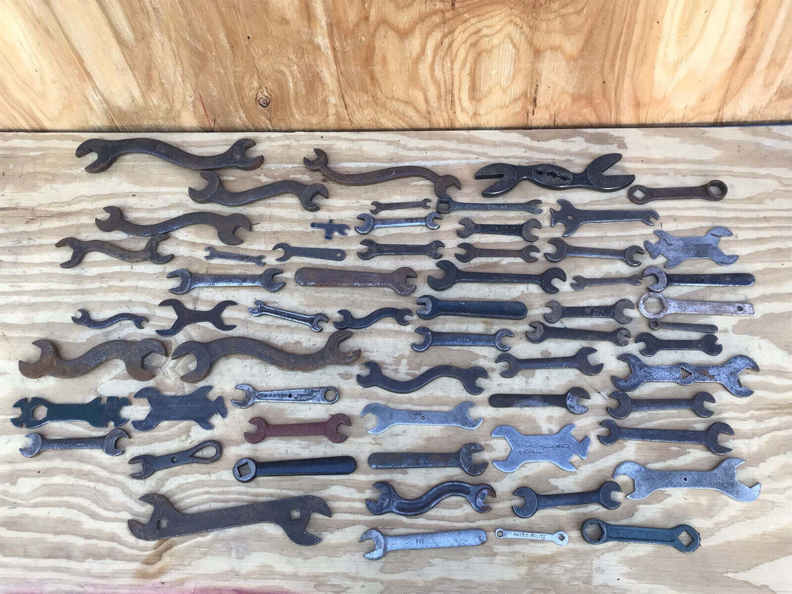 Lot of 60 Antique & Vintage Wrenches