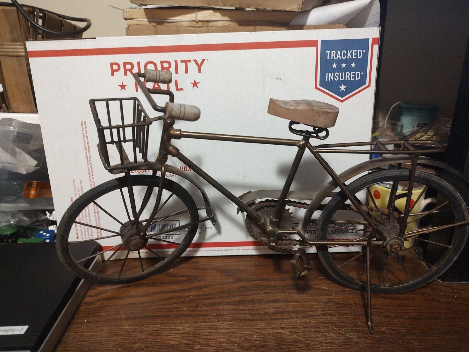 Vintage Miniature Metal Bicycle