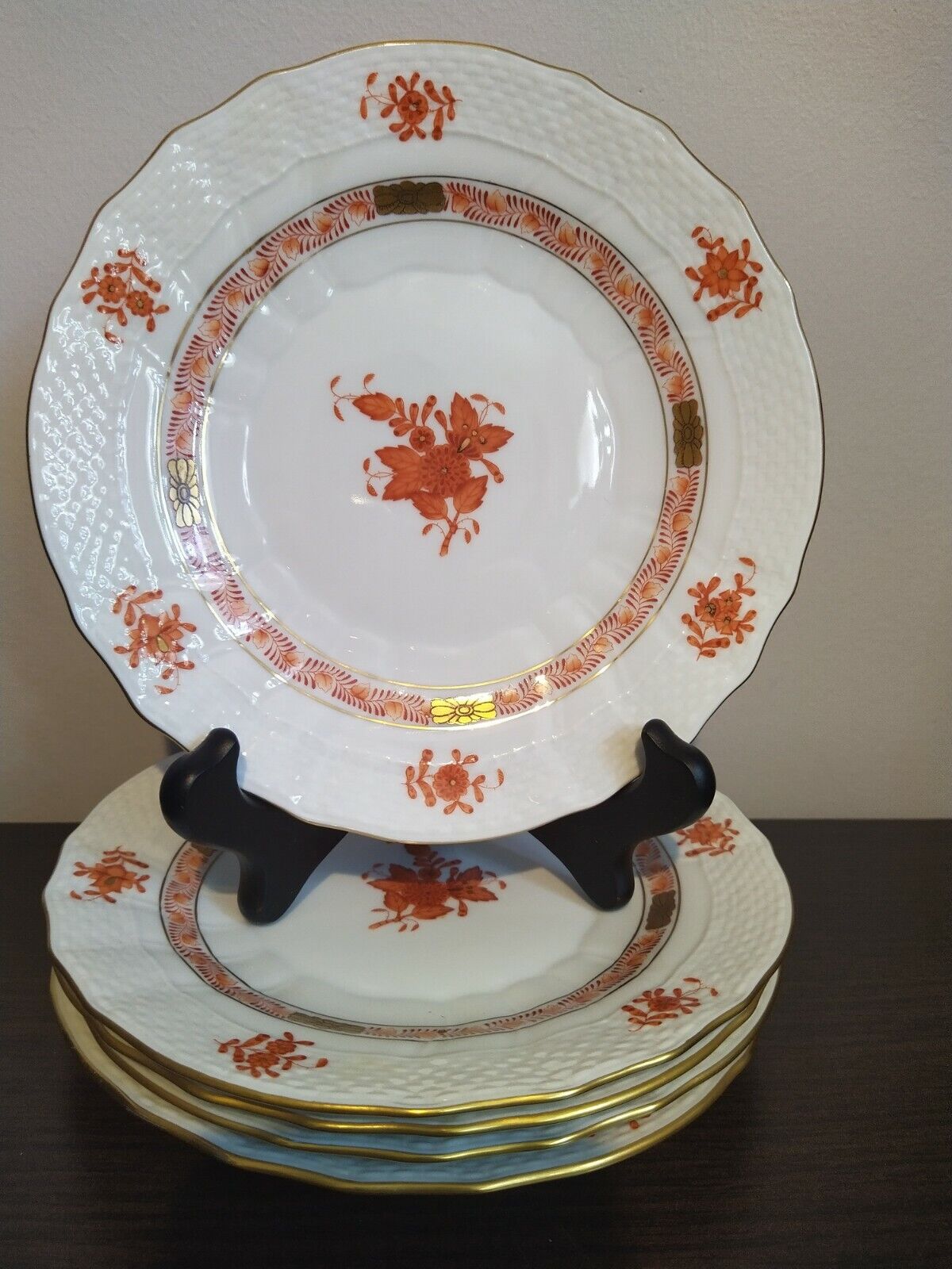 Herend Hvngary Plate Porcelain Chinese Bouquet: 7