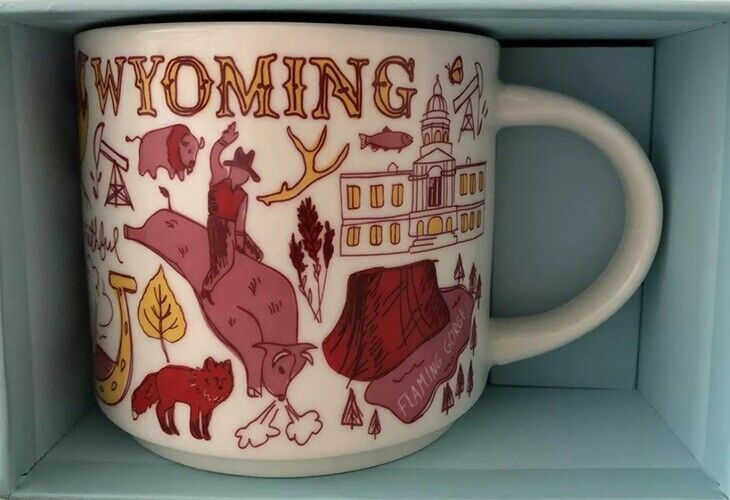 Starbucks Wyoming Been There Collection Coffee Mug NEW IN BOX