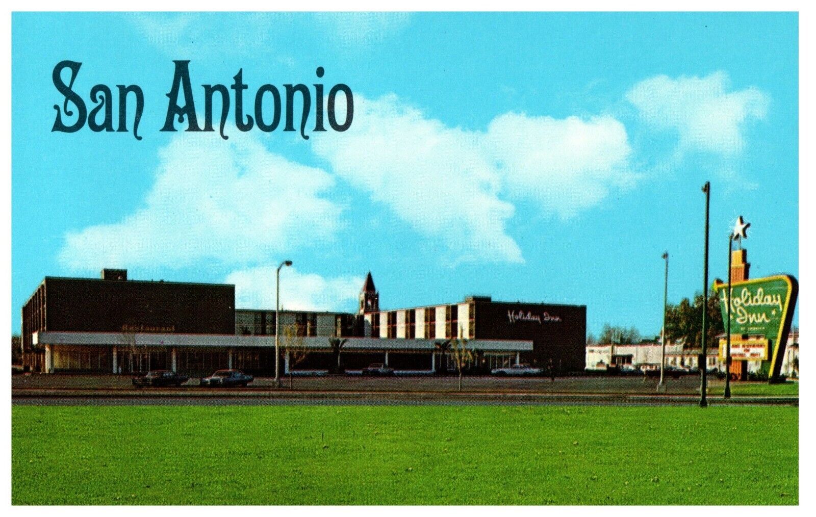 Postcard Holiday Inn Downtown San Antonio Texas Durango Santa Rosa Street View
