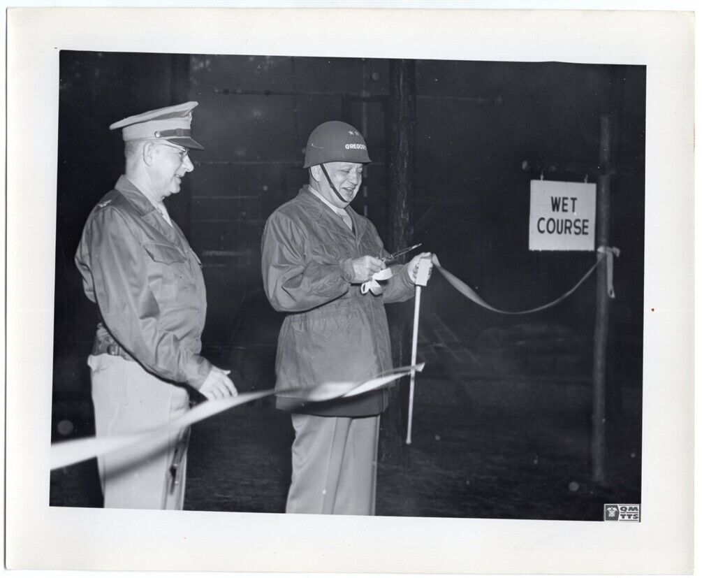 1944 Camp Lee Quartermaster Conference General Gregory Opening Wet Course Photo
