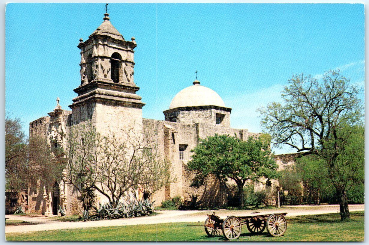 Postcard - San Jose Mission - San Antonio, Texas