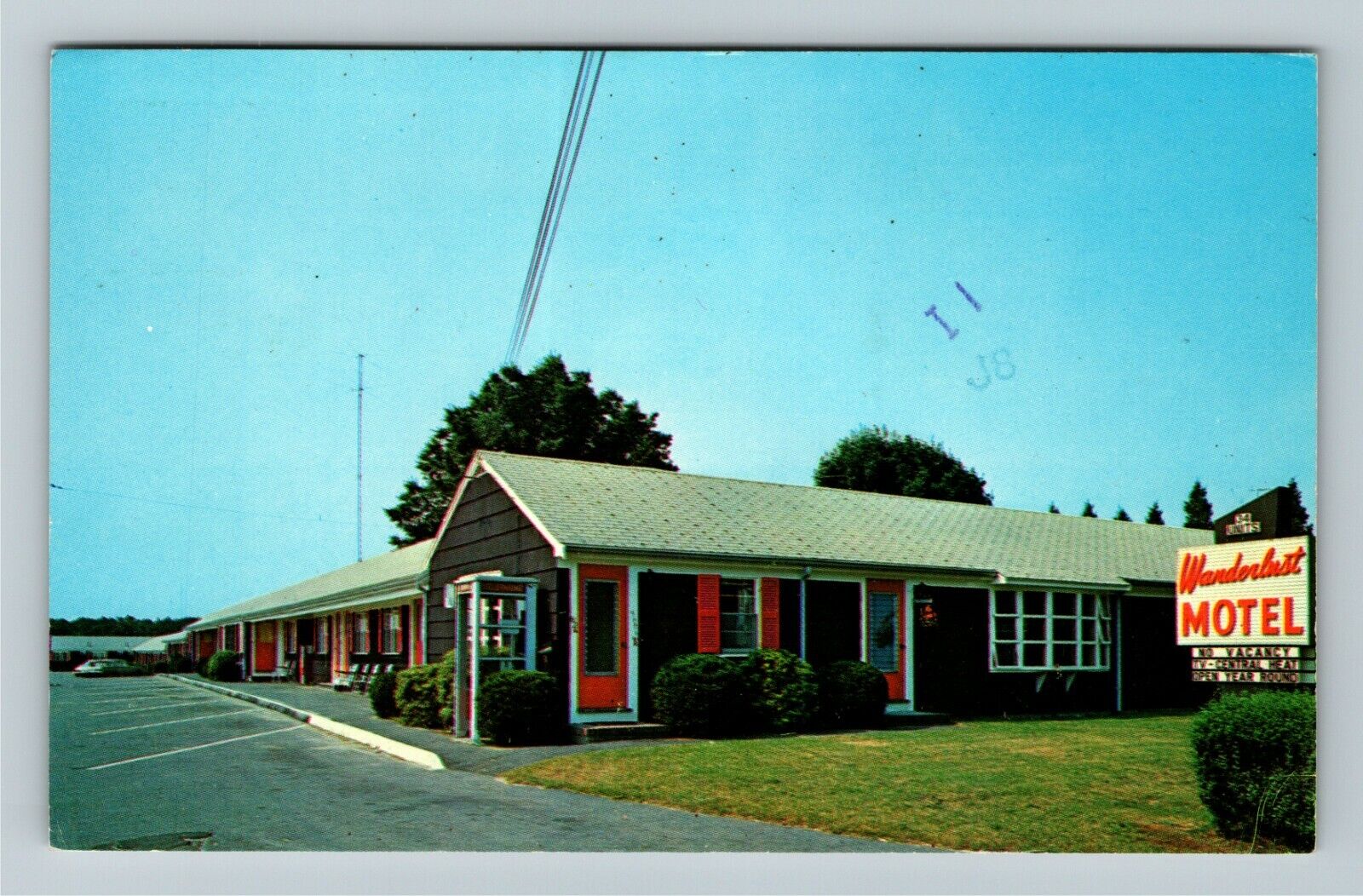 Hyannis MA-Massachusetts, Wanderlust Motel, c1951 Vintage Postcard