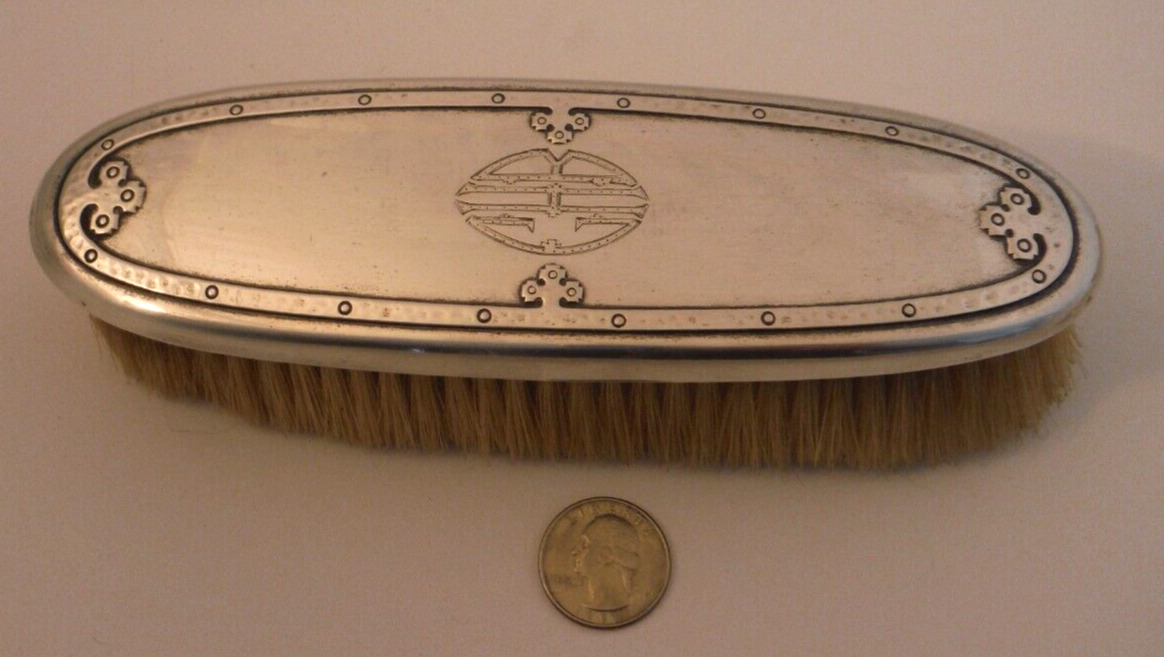 Antique CARMEL by WALLACE Sterling Silver Vanity Top CLOTHES BRUSH Arts Crafts ~