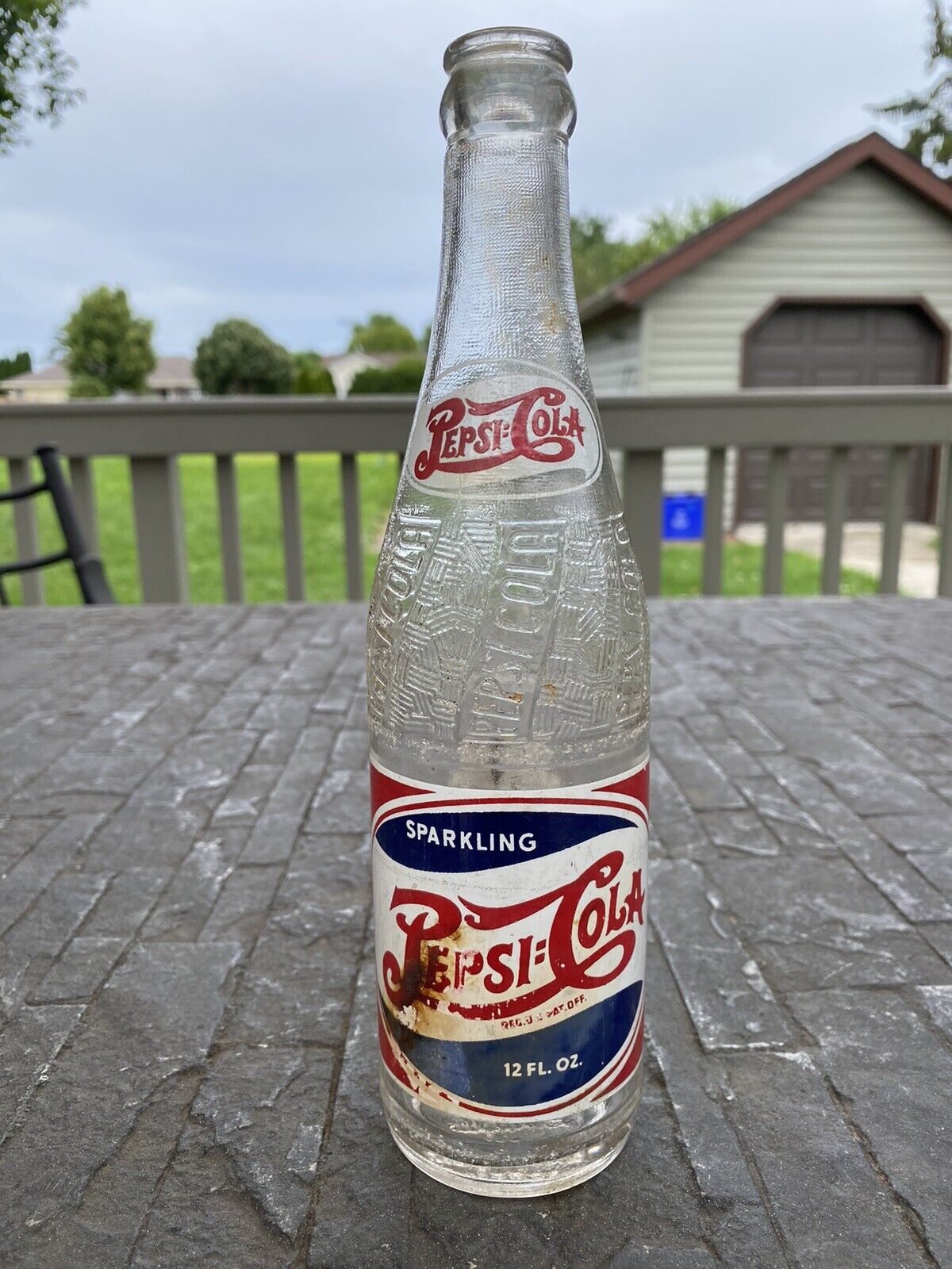 Vintage Pepsi Cola 12 Oz. Bottle Double Dot Sturgeon Bay, Wisconsin