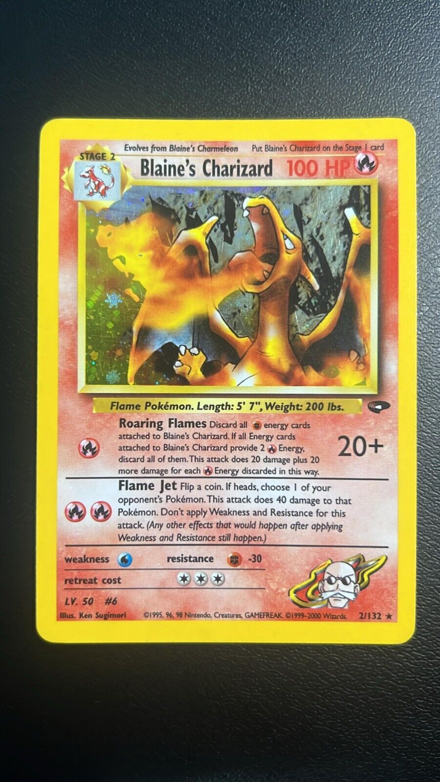 Pokemon Blaine's Charizard (GC 2) Gym Challenge 002/132 English Excellent Card