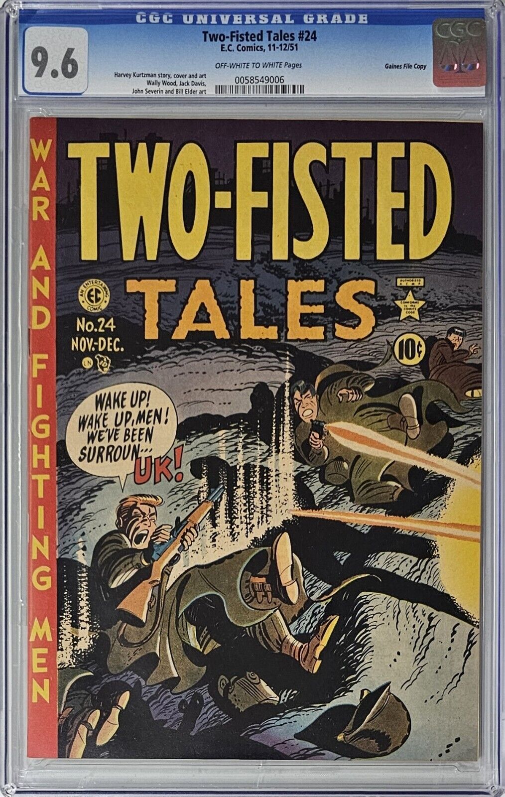 Two-Fisted Tales #24 CGC 9.6 E.C. Comics 1951 Gaines File Copy Harvey Kurtzman 
