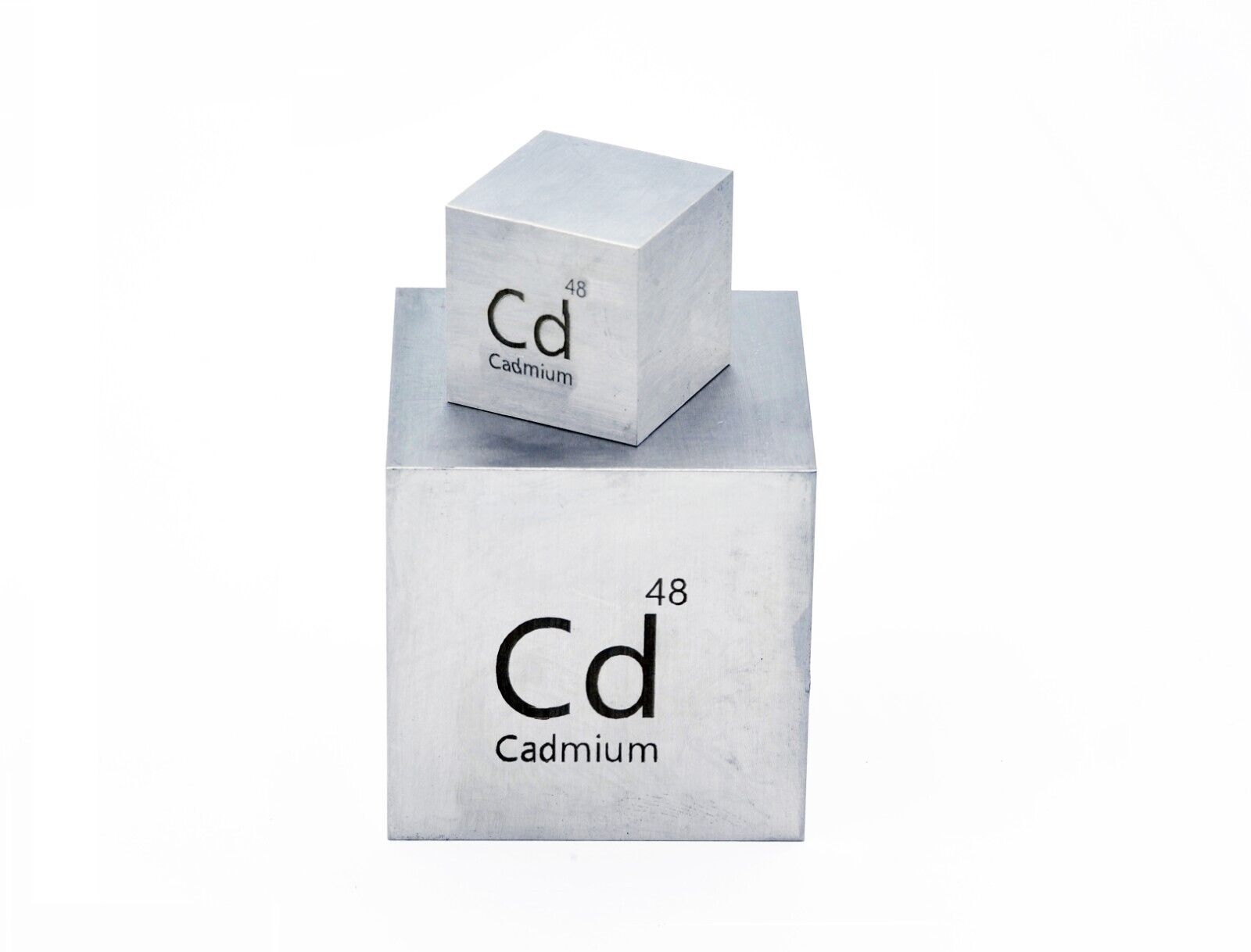 Cadmium Metal 10mm Density Cube 99.9% for Element Collection USA SHIPPING