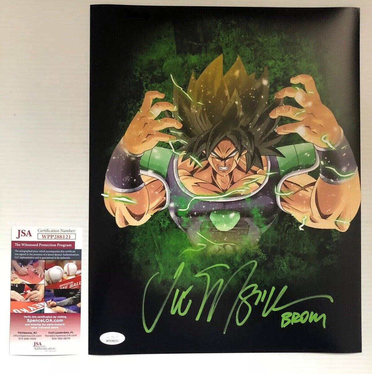 Vic Mignogna Signed Autographed 11x14 Photo Dragon Ball Z Super Broly JSA COA 7