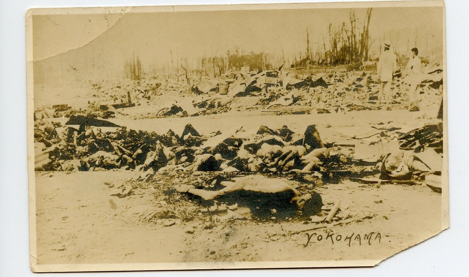 Yokohama Earthquake  Death Vintage Photo Postcard Japan 1923