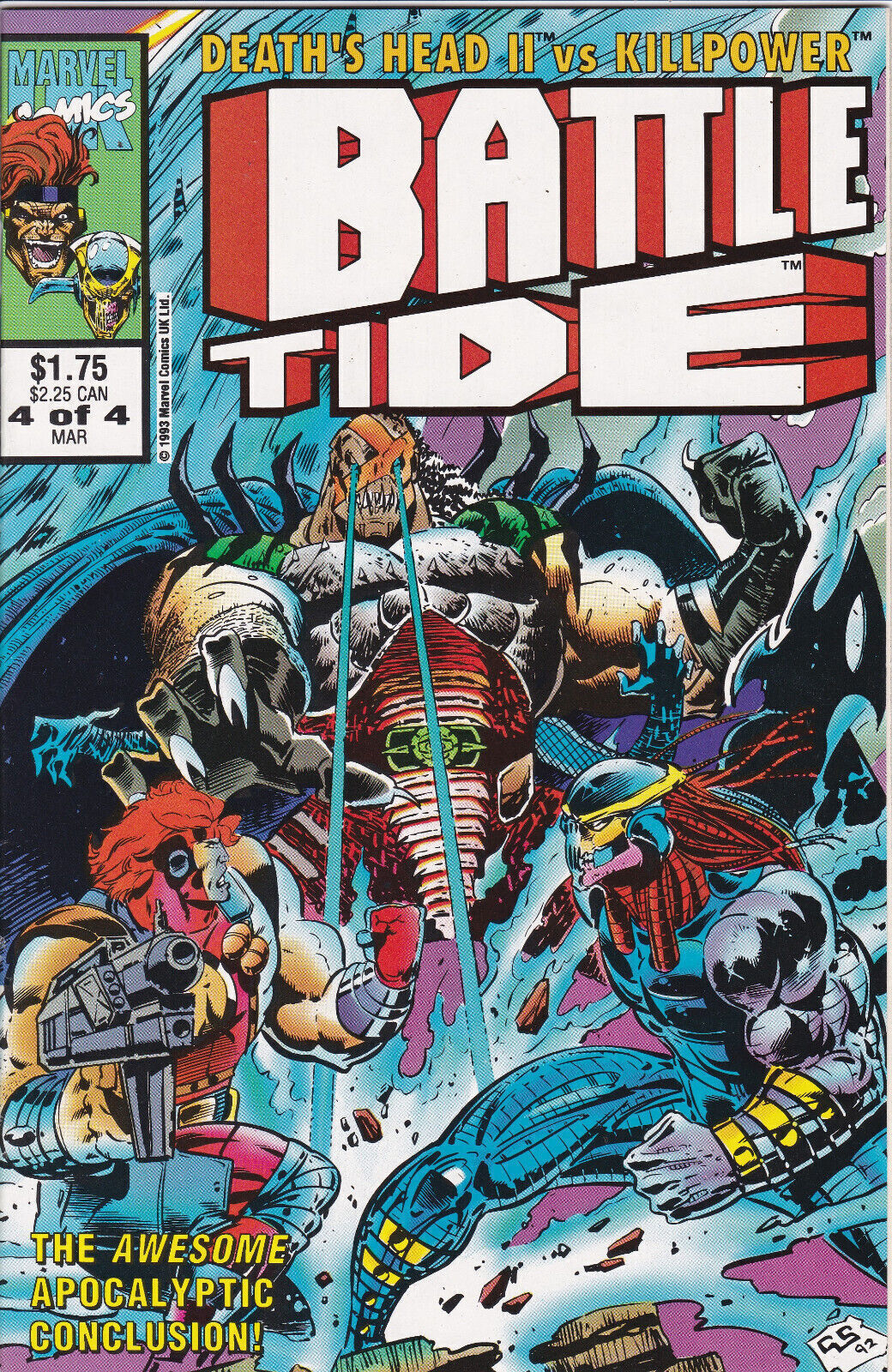 Battletide 1, #1-4, Mini (1993)Marvel UK, High Grade,Complete Run