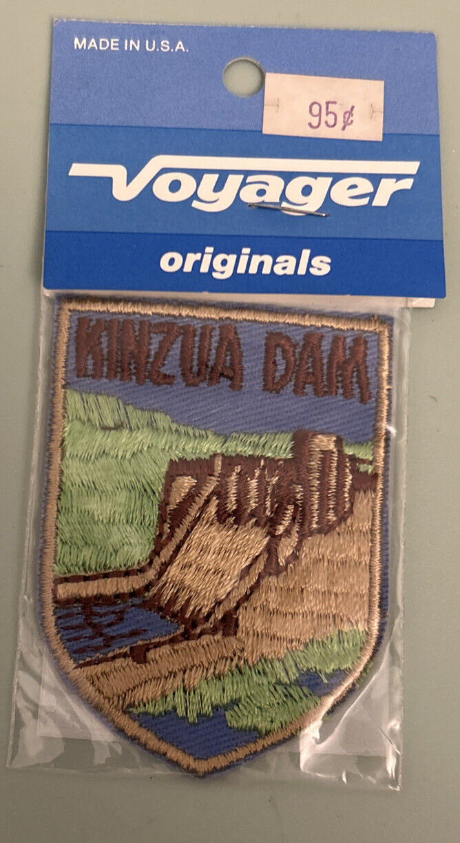 Vtg Voyager Originals Kinzua Dam Souvenir Embroidered Patch Emblem 2.75\