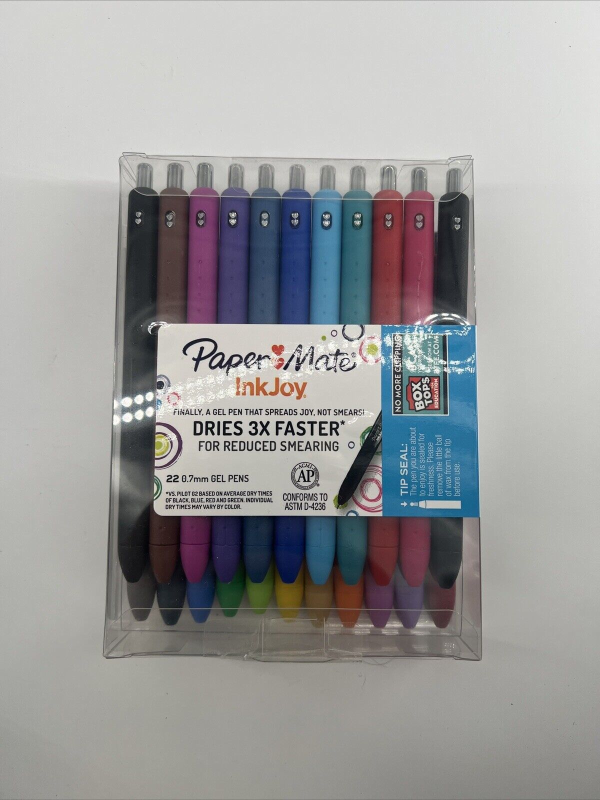 22 Count Paper Mate InkJoy Gel Pens, Assorted Colors, Medium Point (0.7mm)