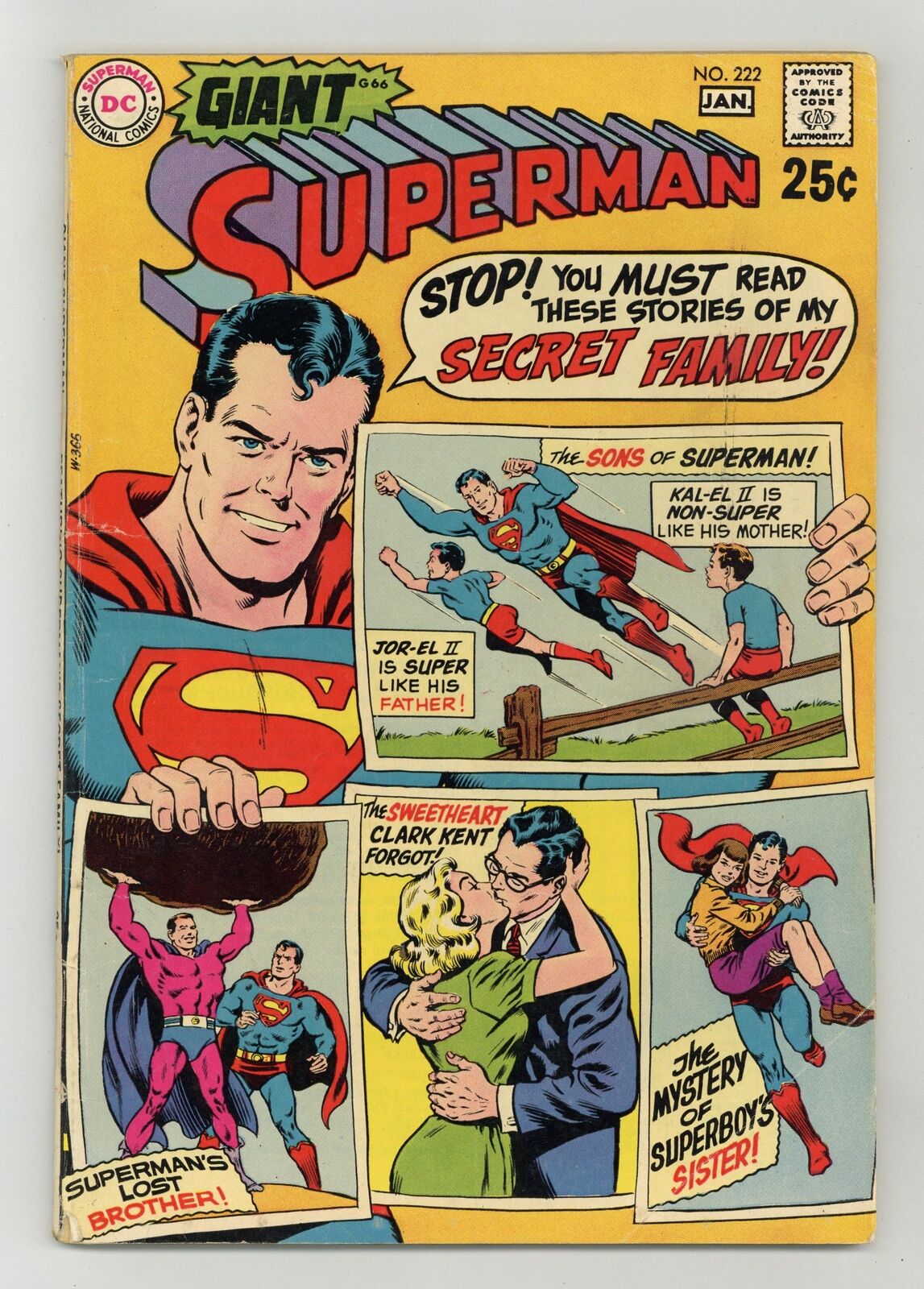 Superman #222 VG+ 4.5 1969
