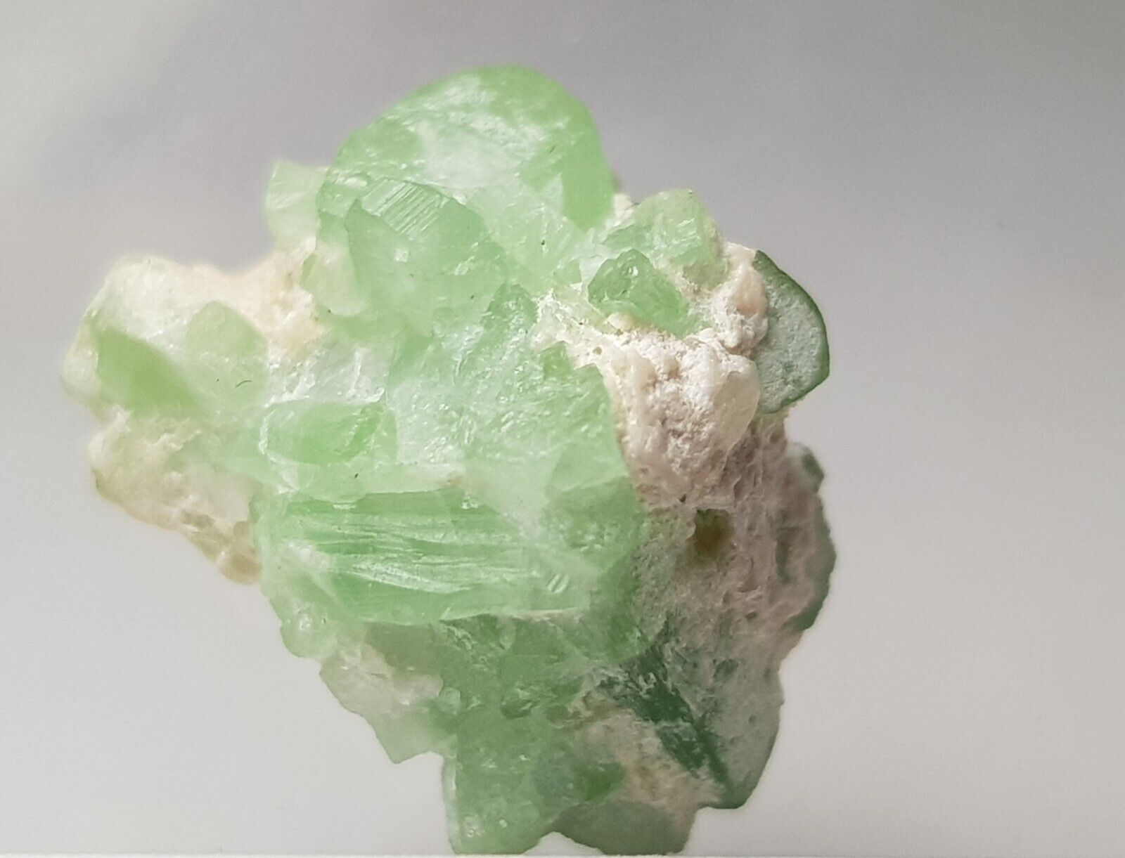 12.65Ct beautiful Natural green color Tourmaline crystal specimen frm Afghanistn