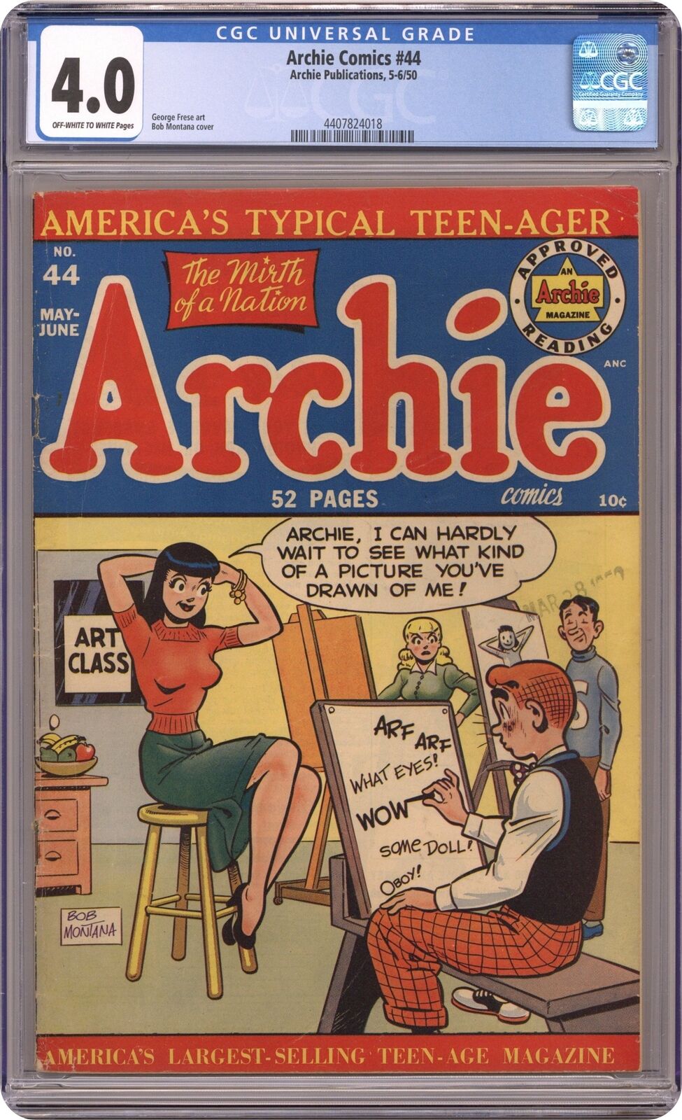 Archie #44 CGC 4.0 1950 4407824018