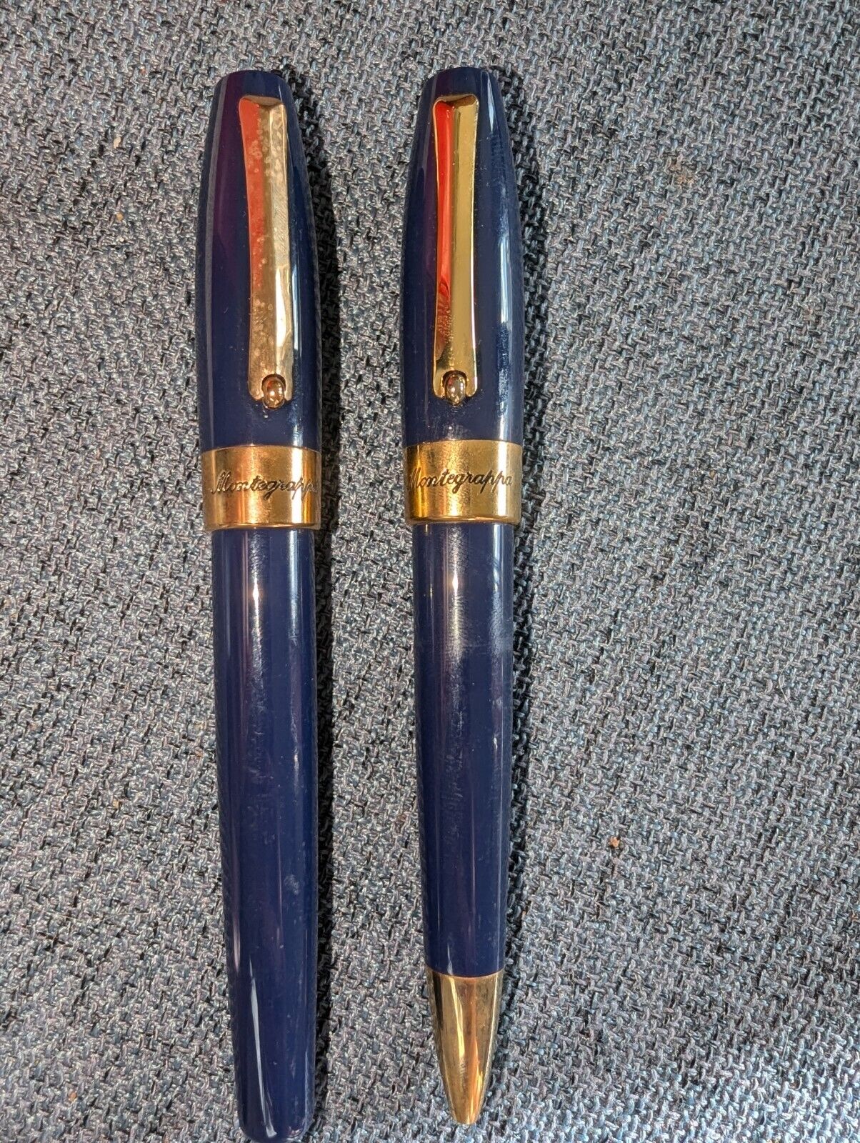 Montegrappa Fortuna Blue Fountain And Ballpoint Pens