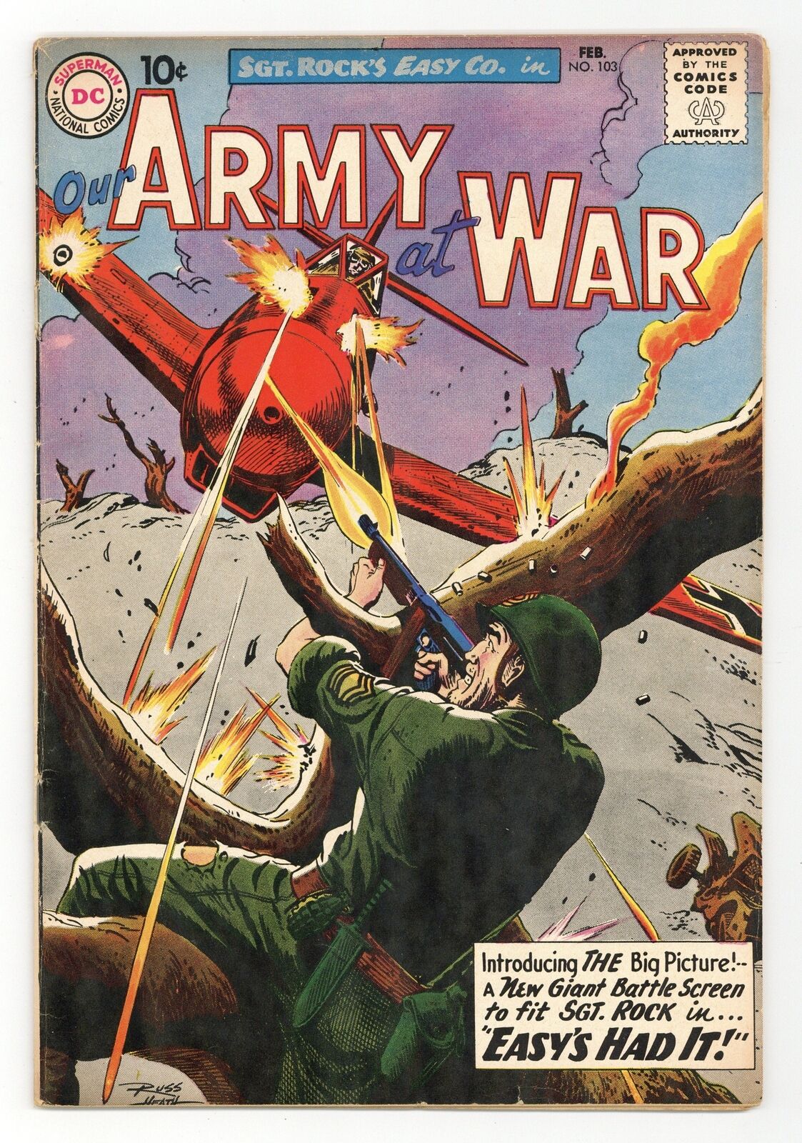 Our Army at War #103 VG- 3.5 1961