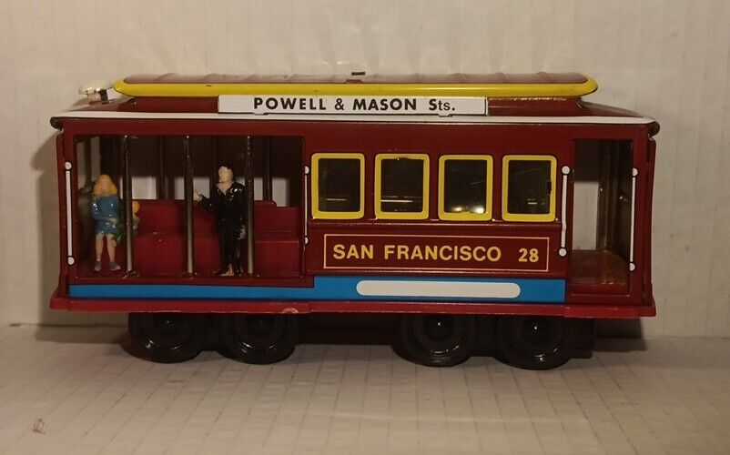 Vintage Metal Trolley Car Powell & Mason Sts San Francisco Municipal Railway 28