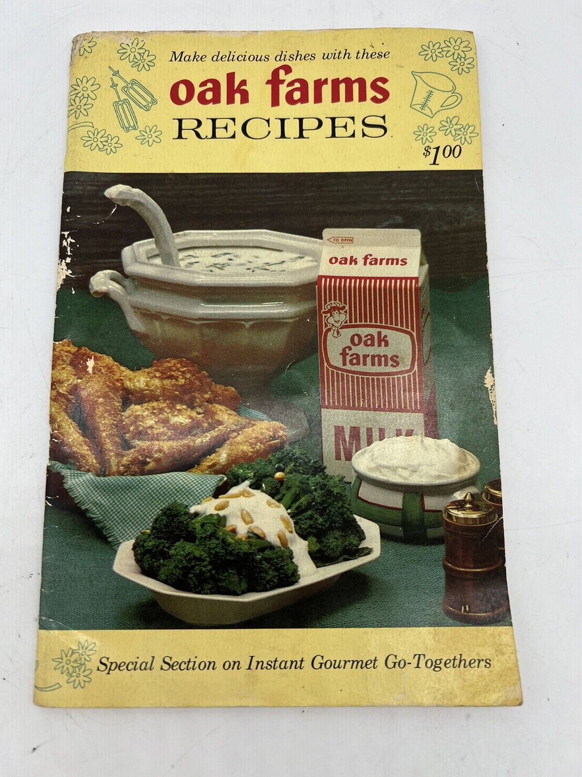 Oak Farms Vintage Recipes Vintage Cookbook Pamphlet Dairy 1960s Paperback